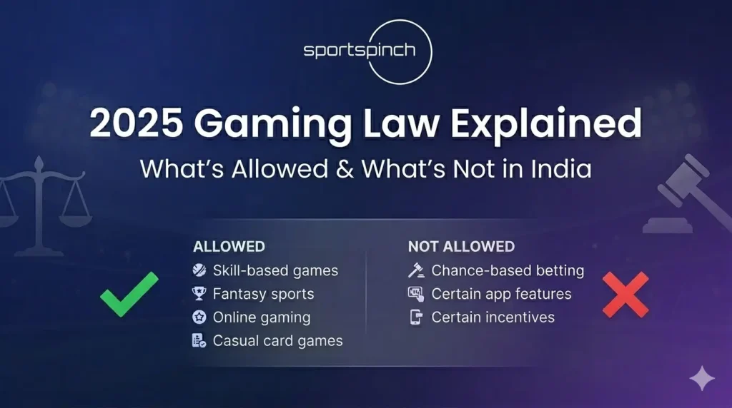 2025 Gaming Law Explained What’s Allowed & What’s Not in India