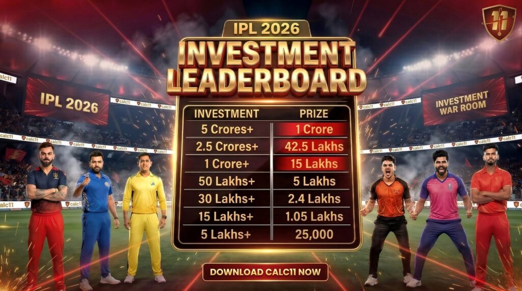 IPL 2026 Investment Leaderboard Calc11