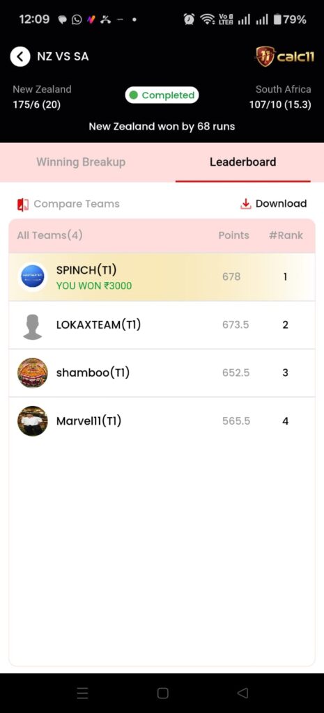 Real Winning Proof on Calc11