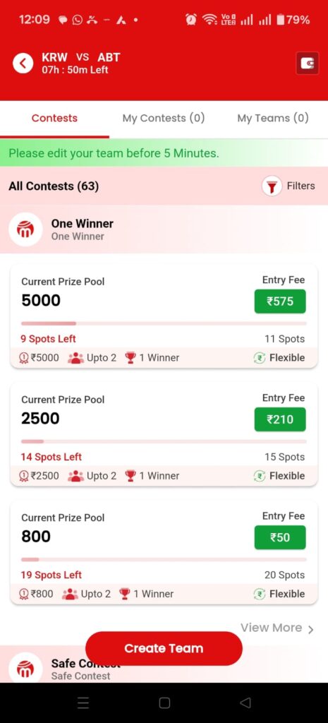 Small League Contests in Calc11