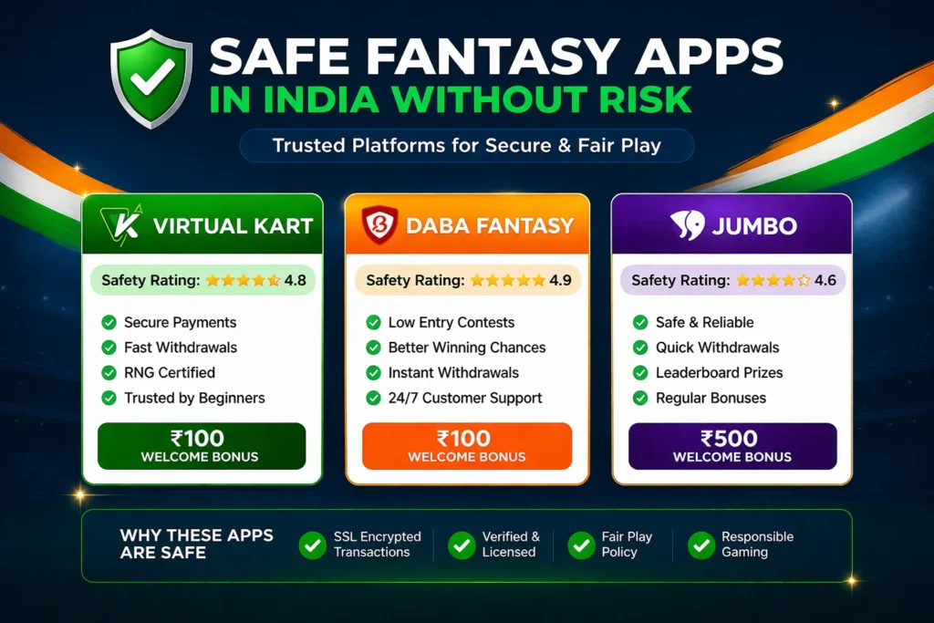 safe fantasy apps in india without risk