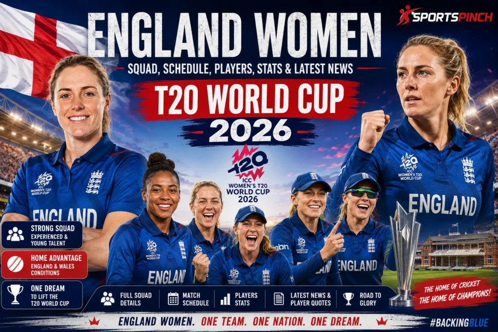 England Women Match Schedule – T20 World Cup 2026