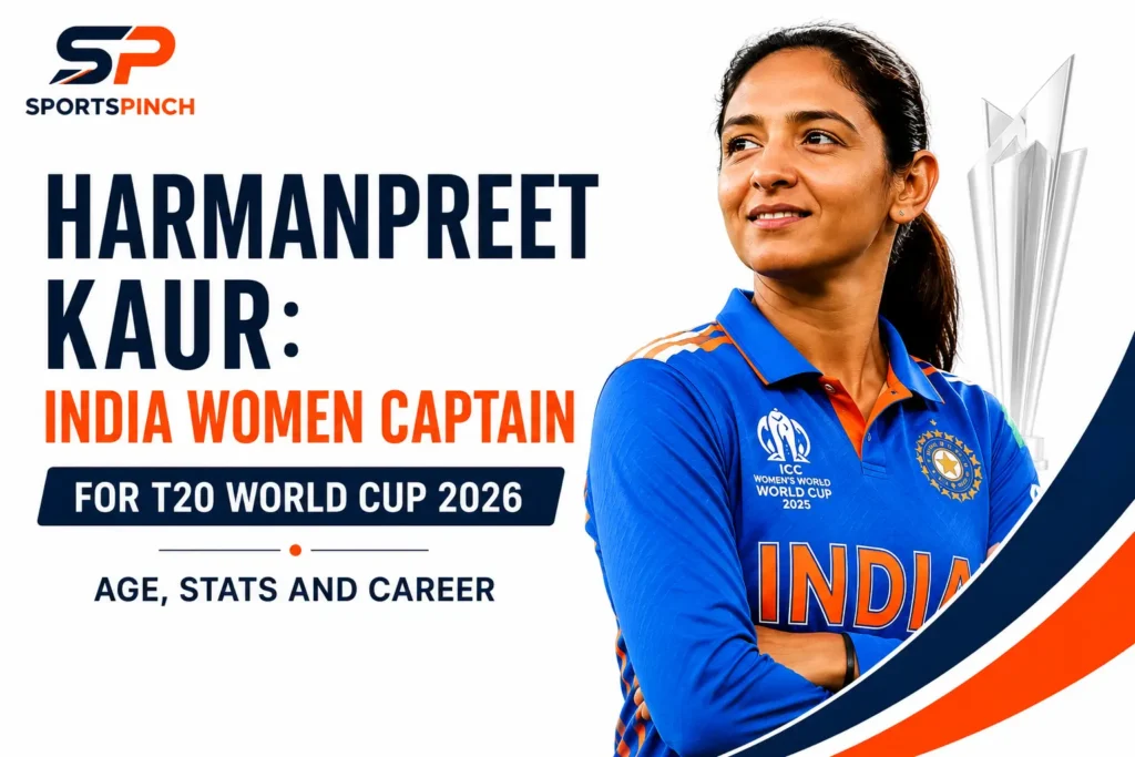 Harmanpreet Kaur India Women Captain for T20 World Cup 2026 Age, Stats and Career