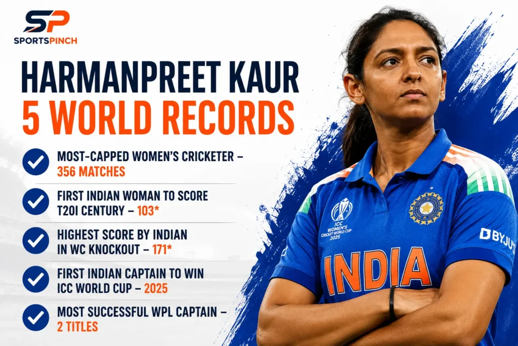 Harmanpreet Kaur 5 World Records
