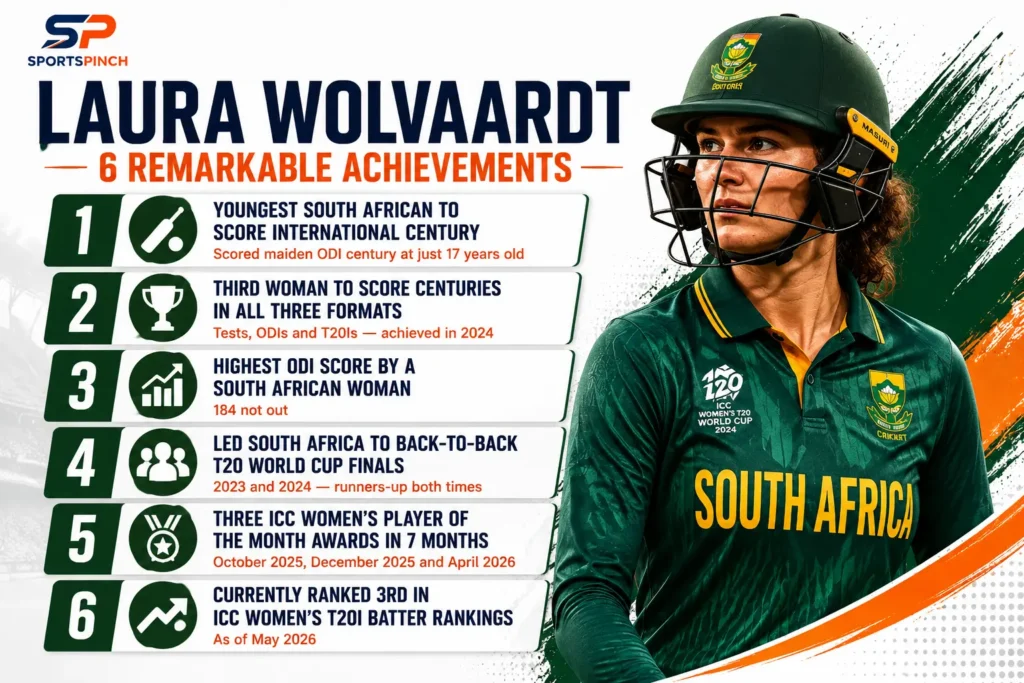 Major Achievements Laura Wolvaardt