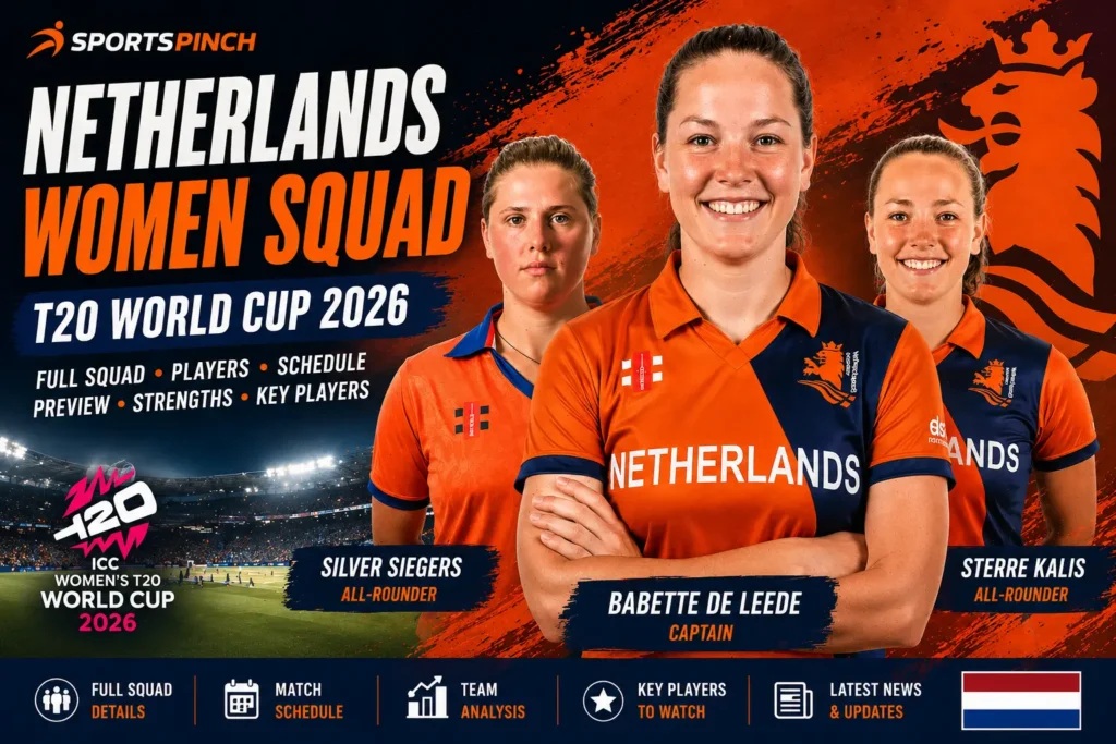 Netherlands Women Squad for T20 World Cup 2026