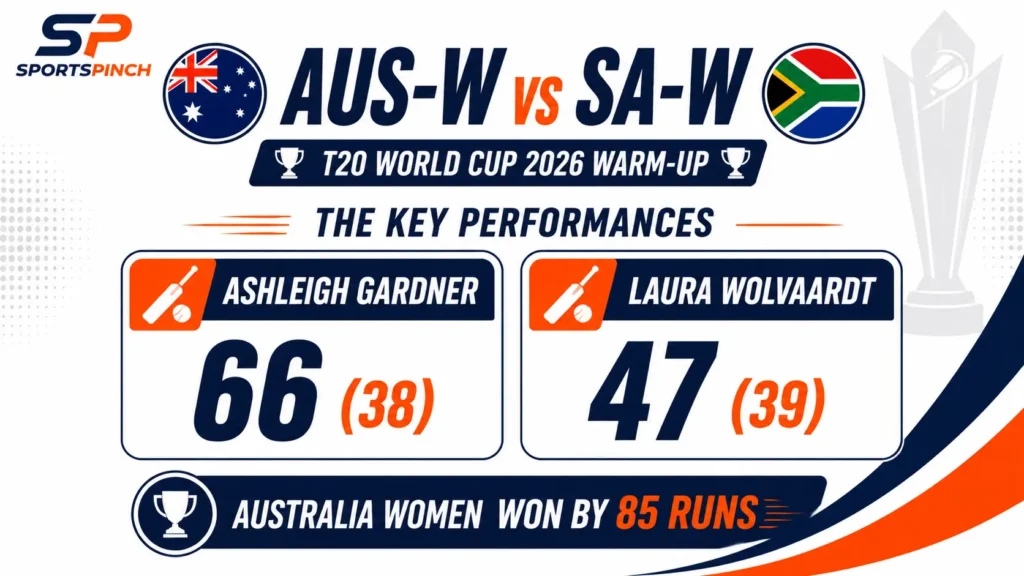 Australia Women vs South Africa Women T20 World Cup 2026 Warm-Up