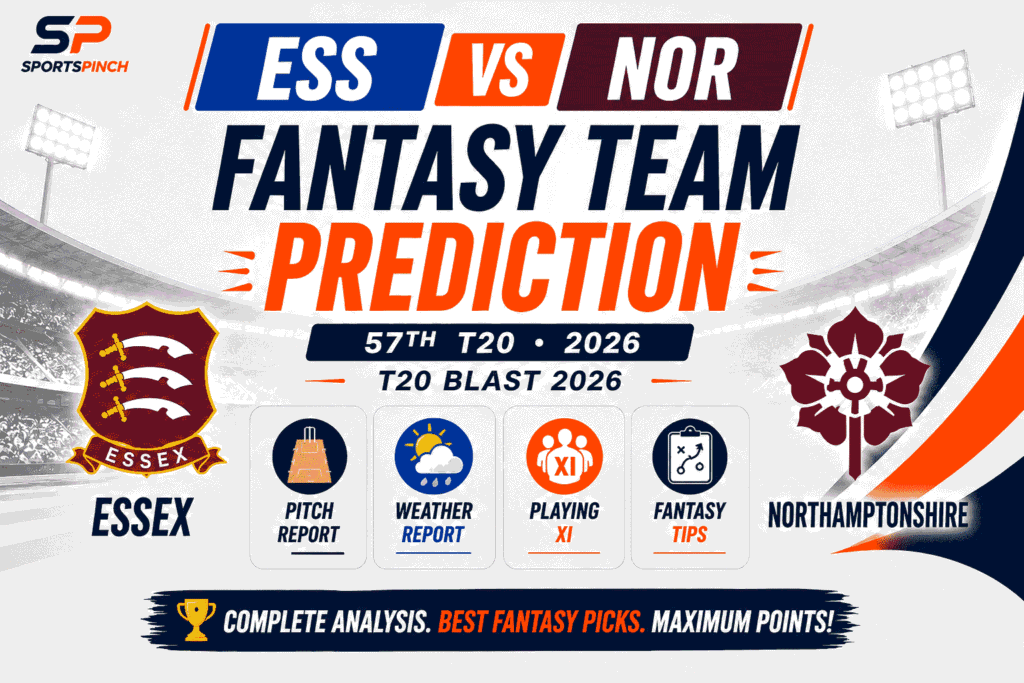 ESS vs NOR Head to Head Record Essex Eagles vs Northamptonshire T20I Record
