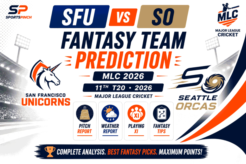 SFU vs SO Head to Head Record San Francisco Unicorns vs Seattle Orcas T20I Record
