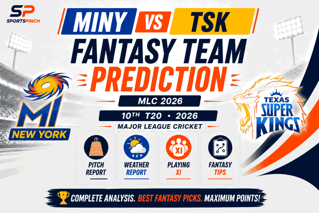 MINY vs TSK Head to Head Record MI New York vs Texas Super Kings T20I Record