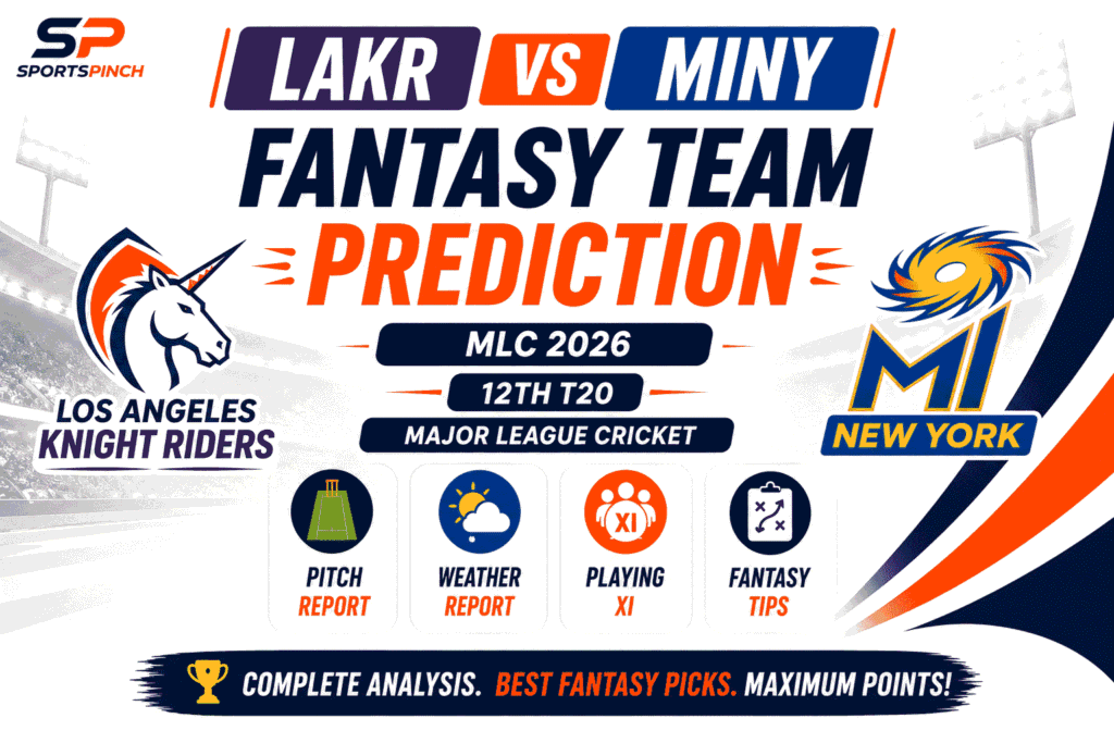 LAKR vs MINY Head to Head Record Los Angeles Knight Riders vs MI New York T20I Record