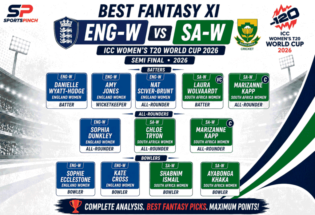 ENG-W vs SA-W Fantasy Team