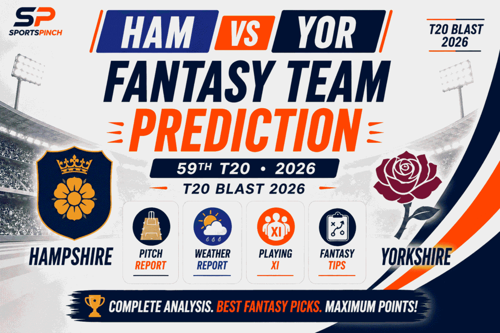 HAM vs YOR Head to Head Record Hampshire vs Yorkshire T20I Record