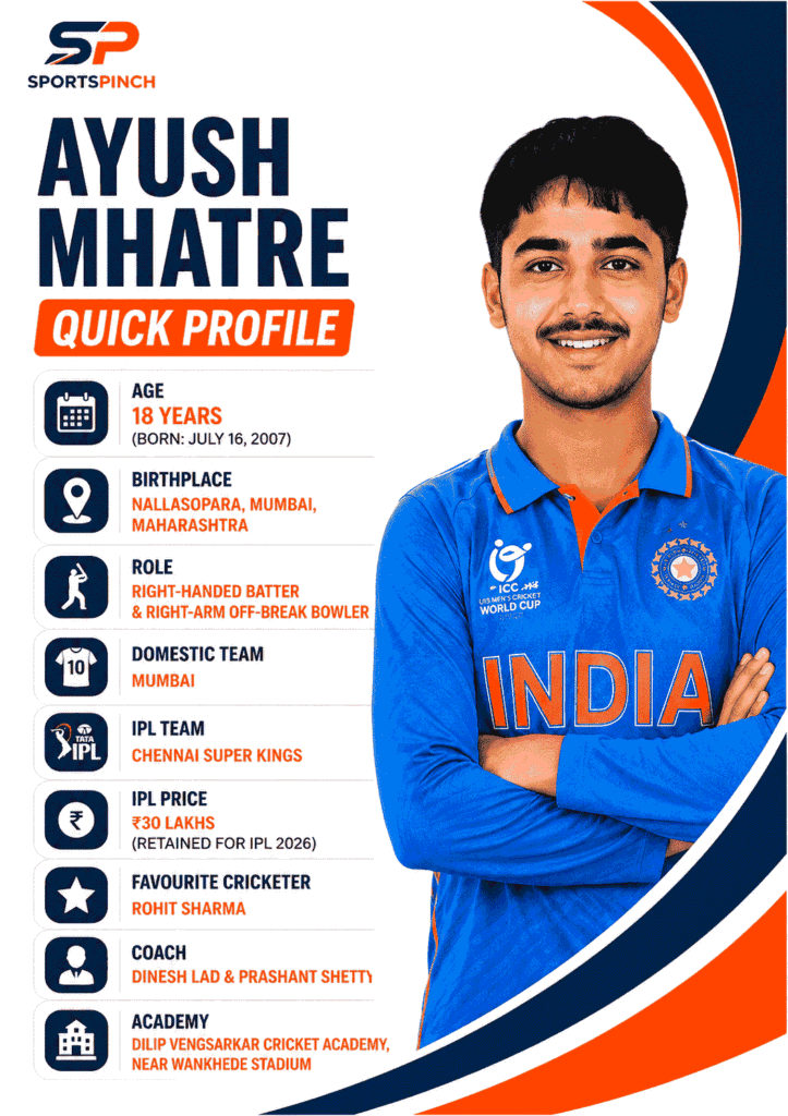 Ayush Mhatre Biography