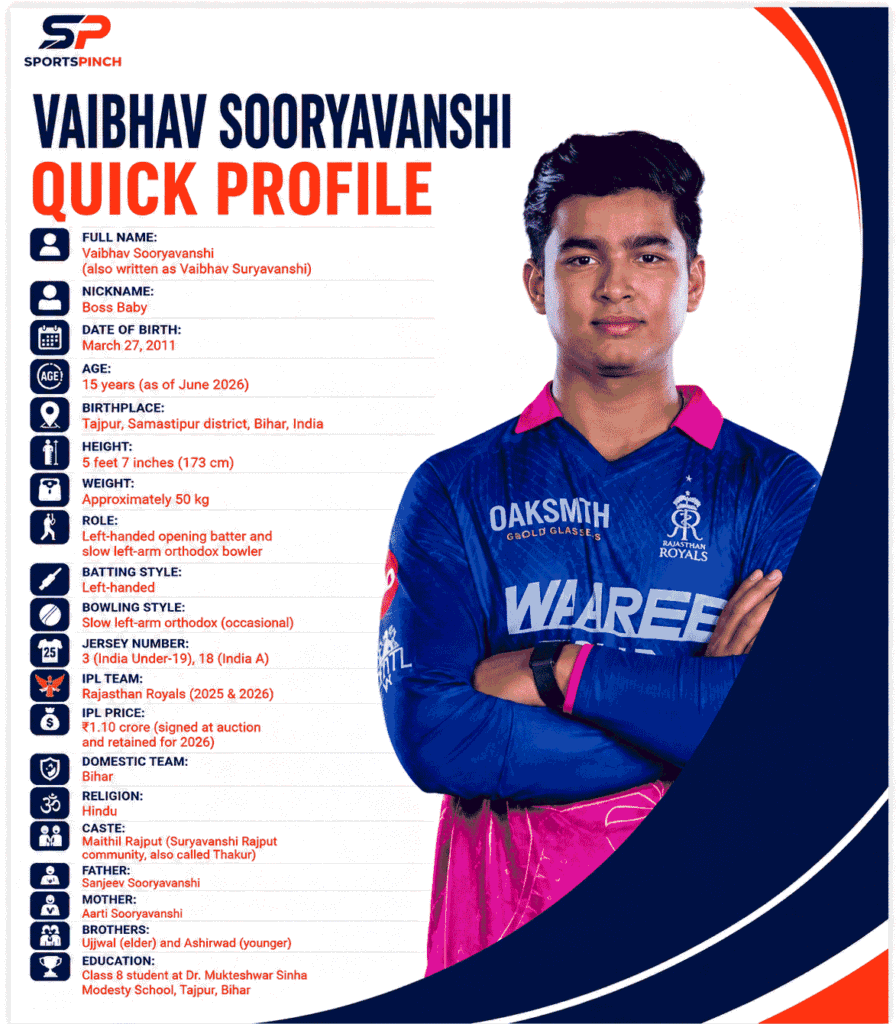 Vaibhav Sooryavanshi Biography