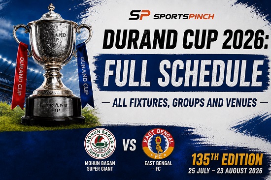 Durand Cup 2026 Full Schedule showing all fixtures, groups, venues and the 135th edition tournament schedule