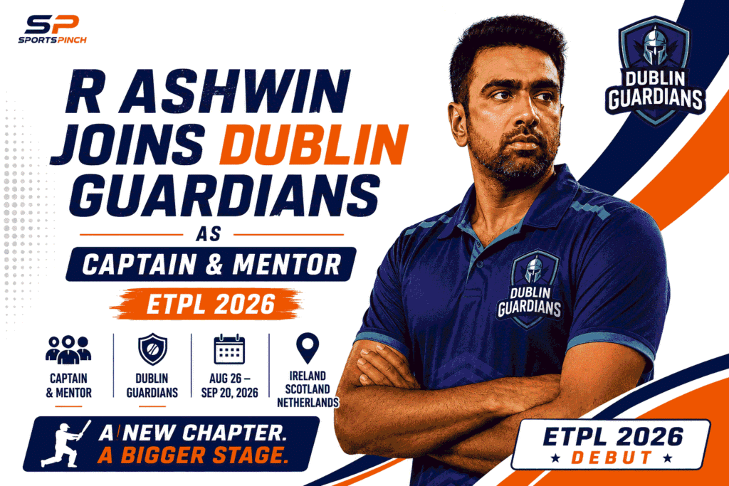 R Ashwin joins Dublin Guardians as Captain and Mentor for ETPL 2026