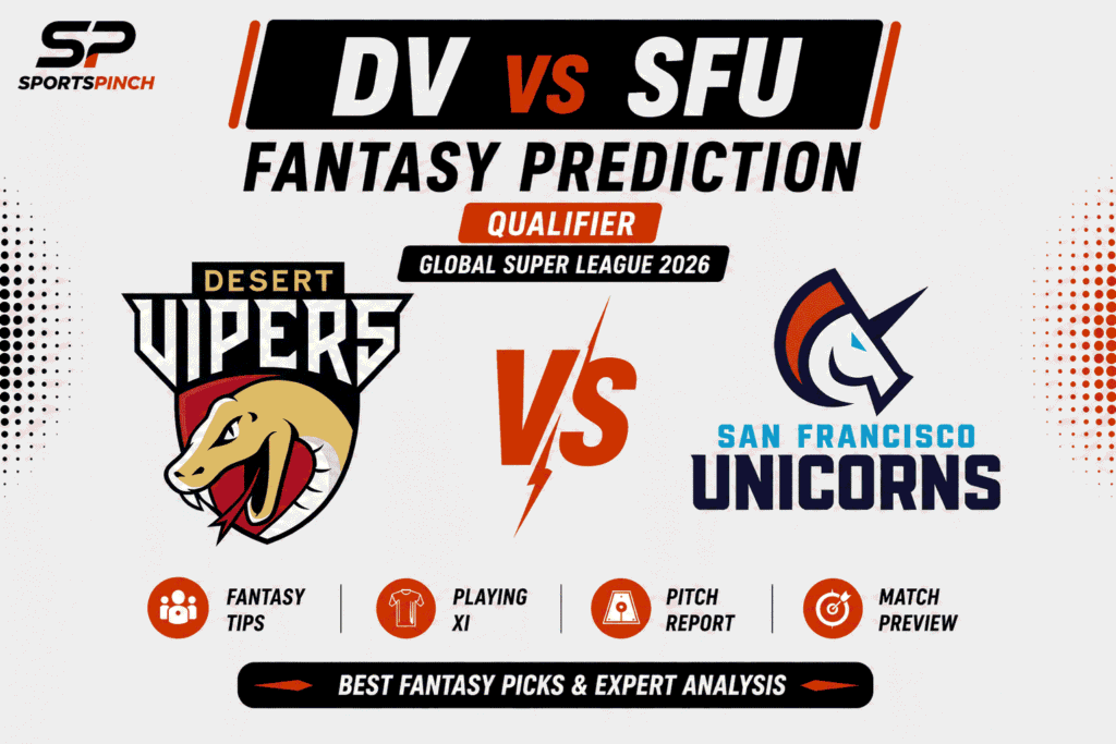 DV vs SFU Head to Head Record Desert Vipers vs San Francisco Unicorns T20 Record