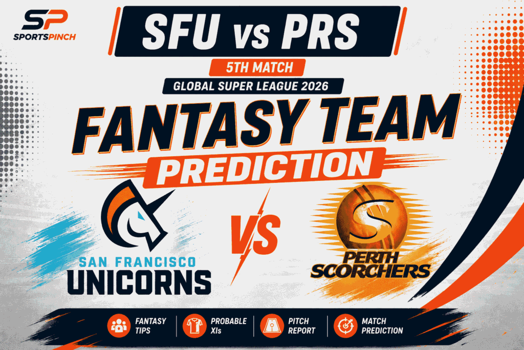 SFU vs PRS Head to Head Record San Francisco Unicorns vs Perth Scorchers XI T20 Record