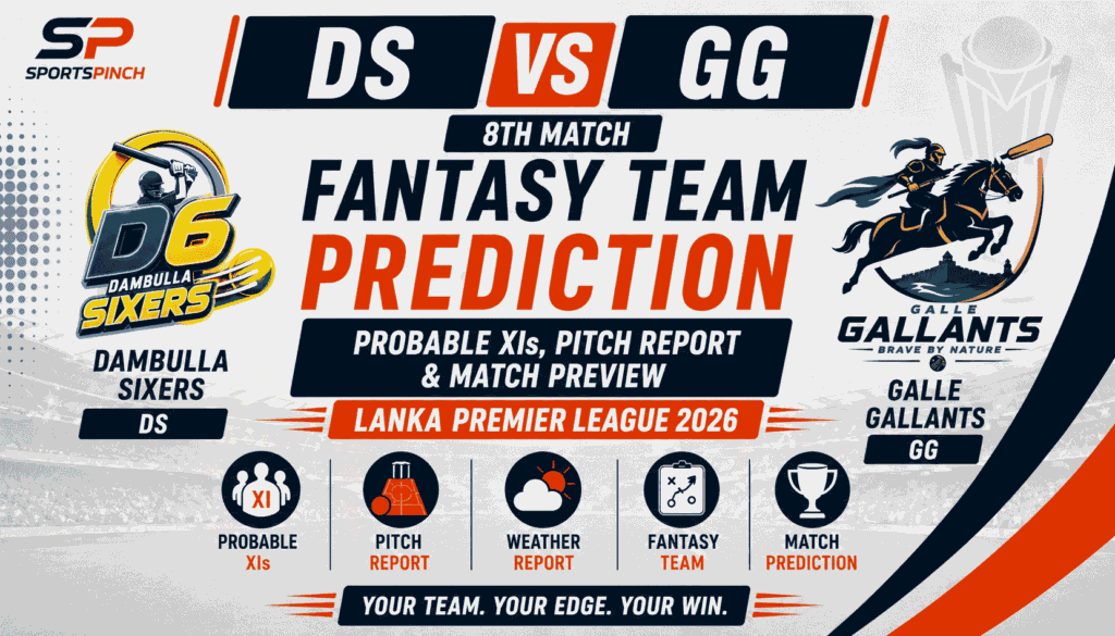 DS vs GG Head to Head Record Dambulla Sixers vs Galle Gallants T20 Record