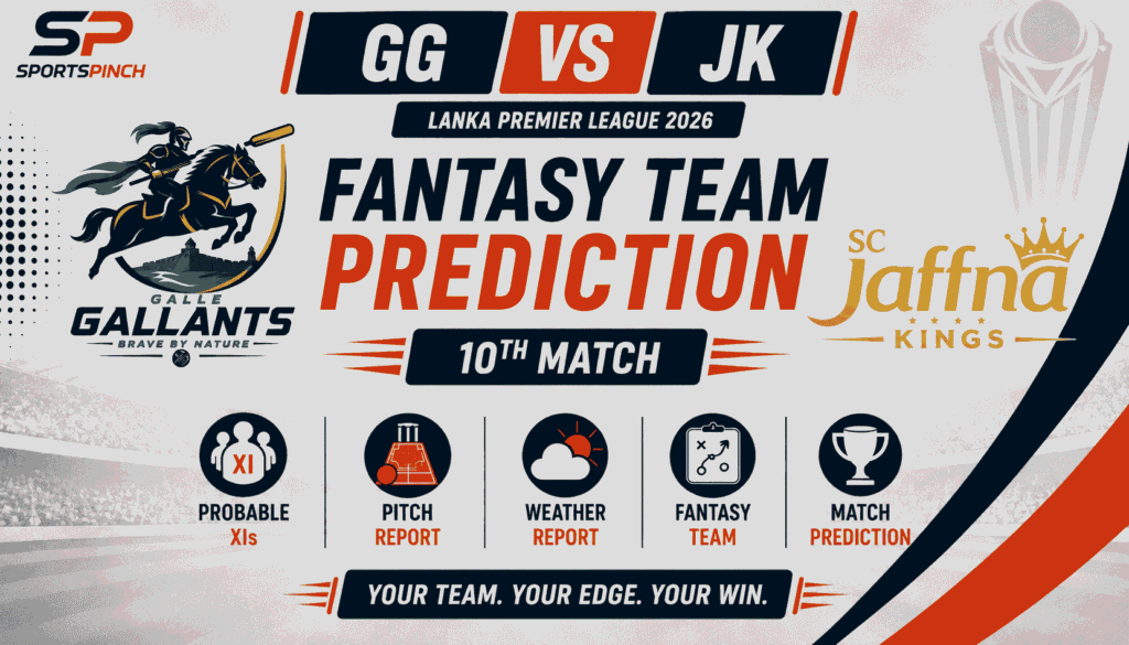 GG vs JK Head to Head Record Galle Gallants vs Jaffna Kings T20 Record