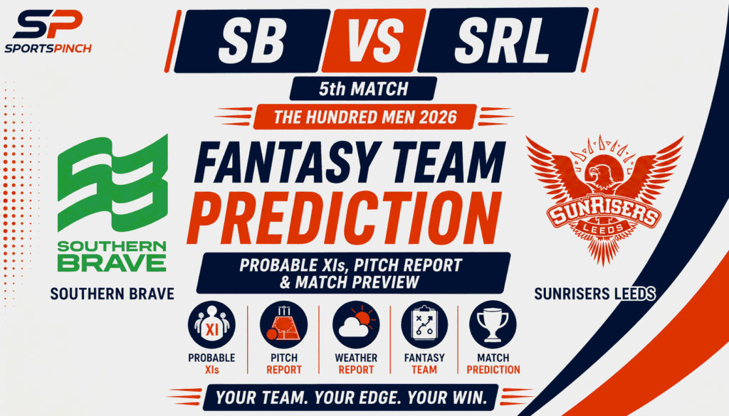 SB vs SRL Head to Head Record Southern Brave vs Sunrisers Leeds The Hundred Men Record