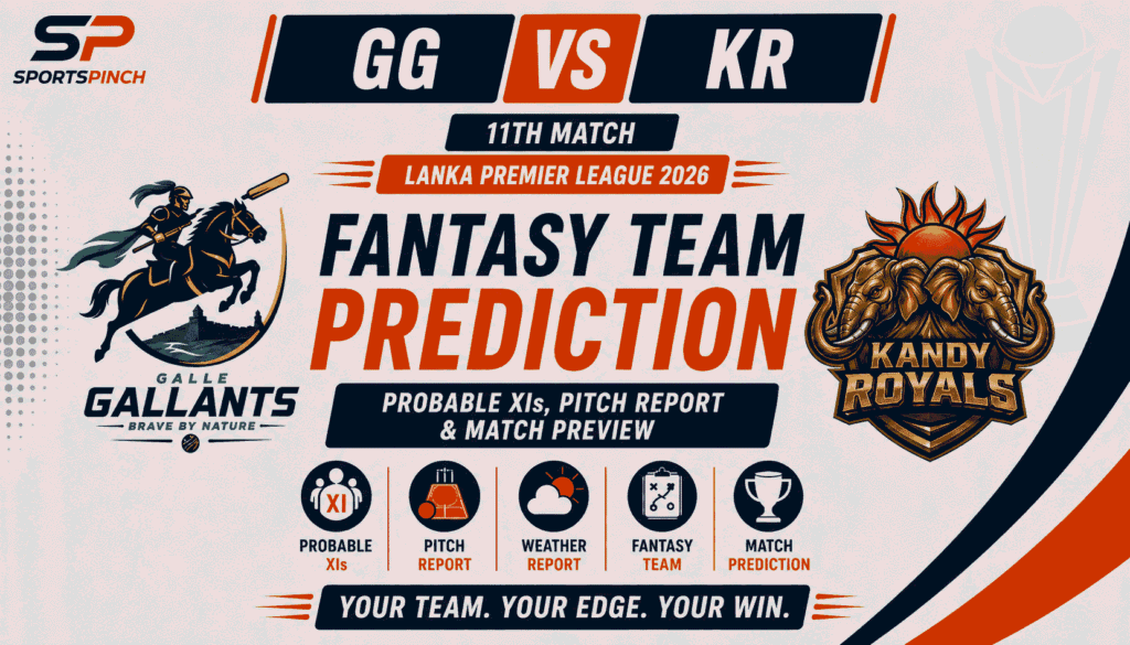 GG vs KR Head to Head Record Galle Gallants vs Kandy Royals T20 Record