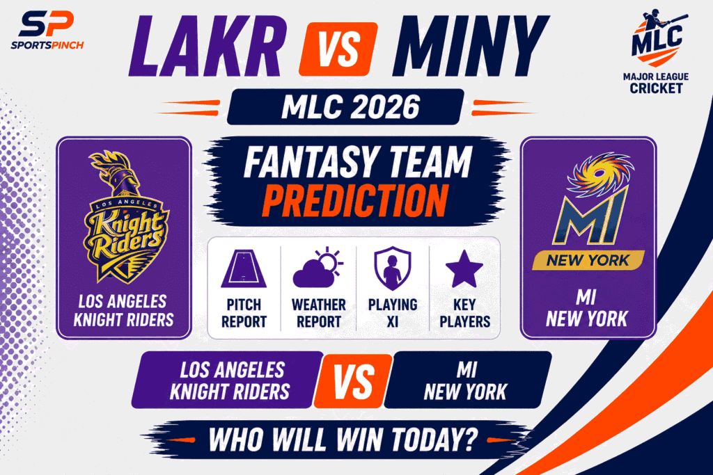 LAKR vs MINY Head to Head Record Los Angeles Knight Riders vs MI New York T20I Record