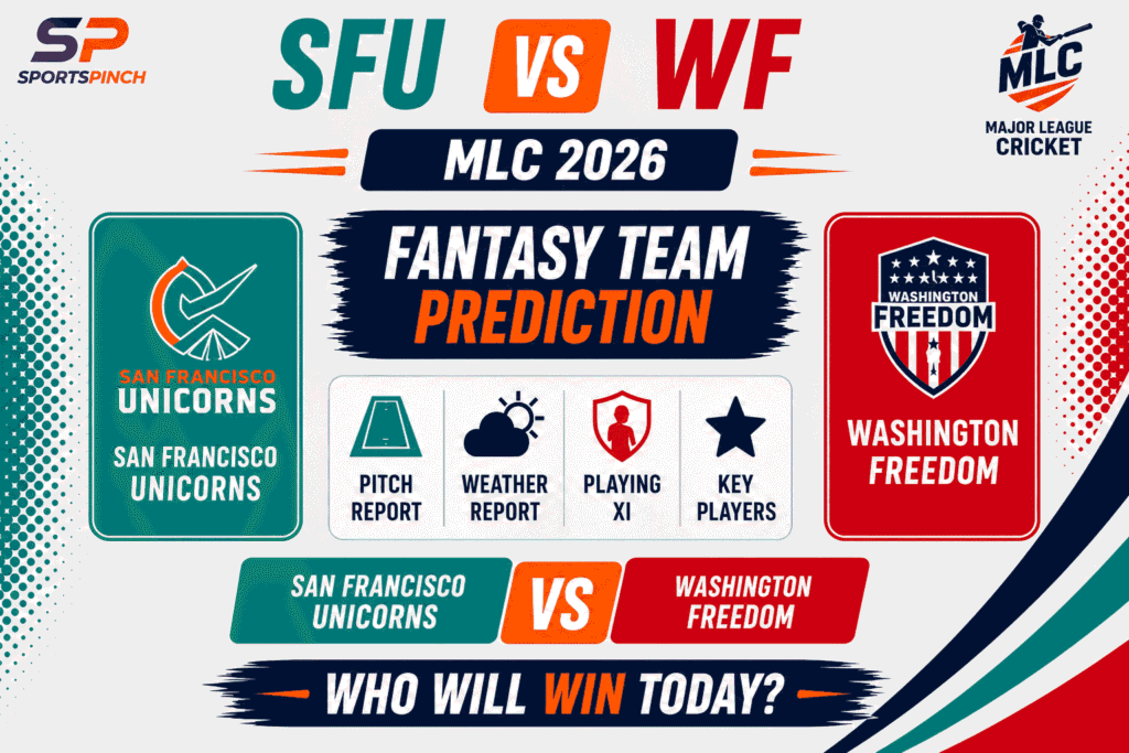 SFU vs WF Head to Head Record San Francisco Unicorns vs Washington Freedom T20I Record