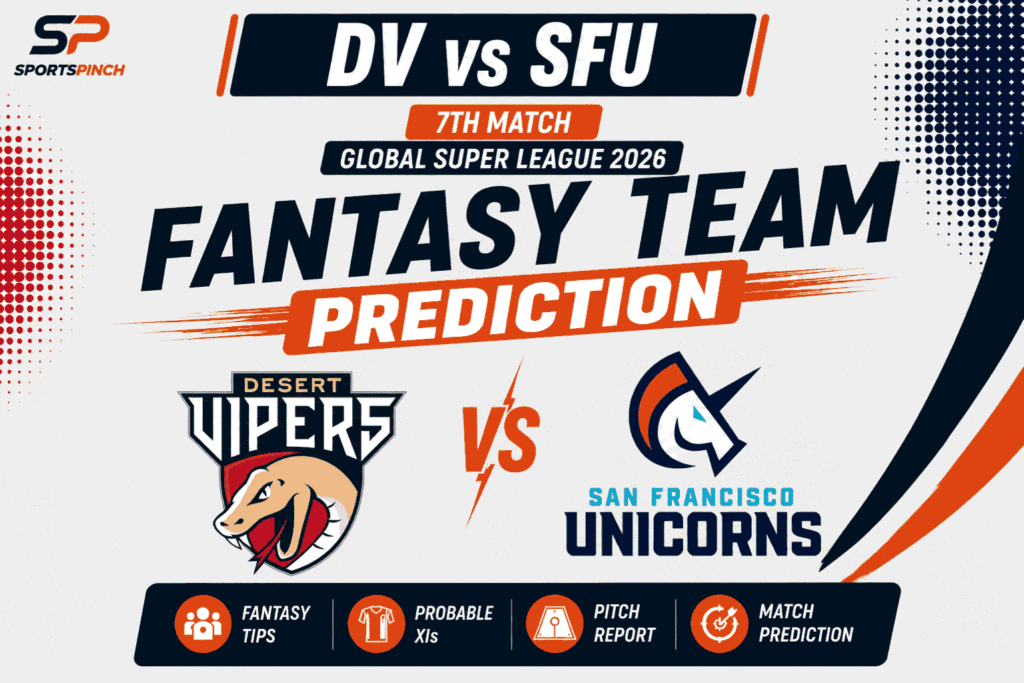 DV vs SFU Head to Head Record Desert Vipers vs San Francisco Unicorns T20 Record