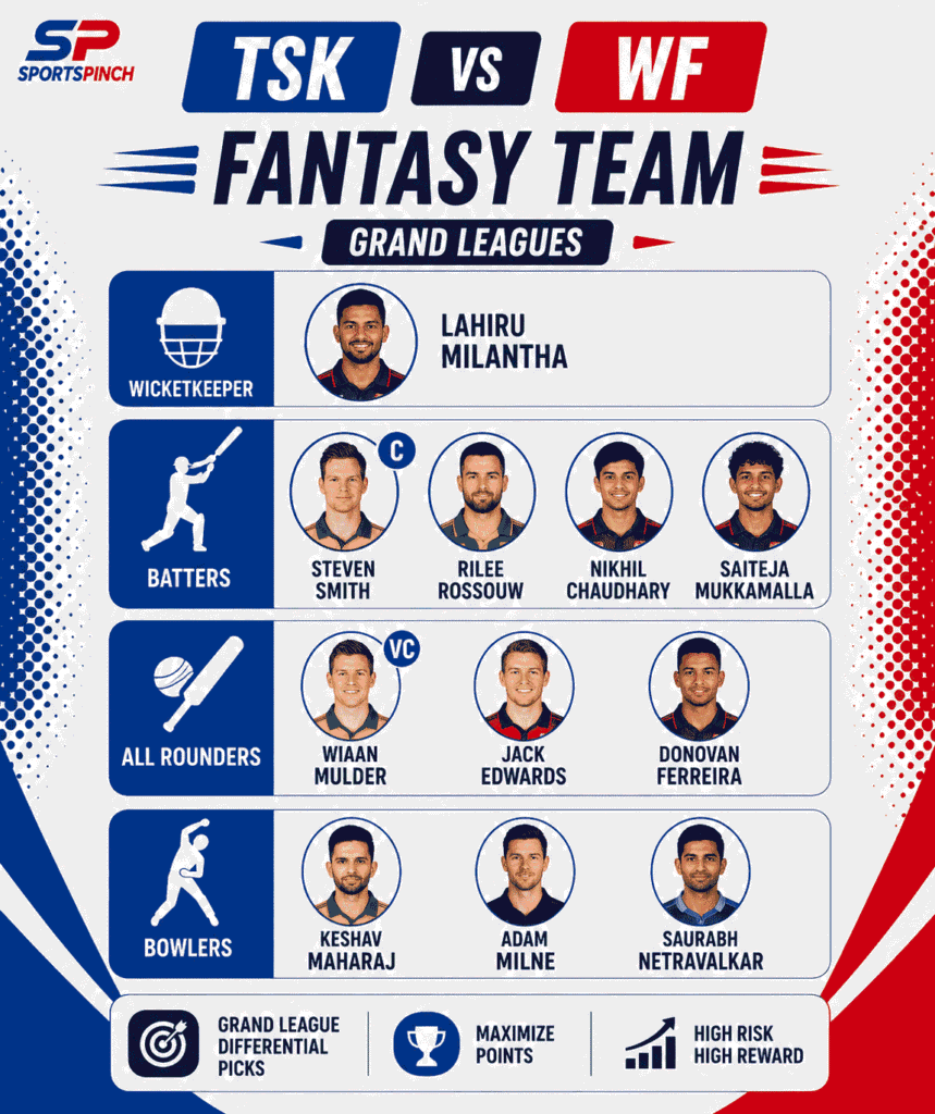 TSK vs WF Fantasy Team (Grand Leagues)