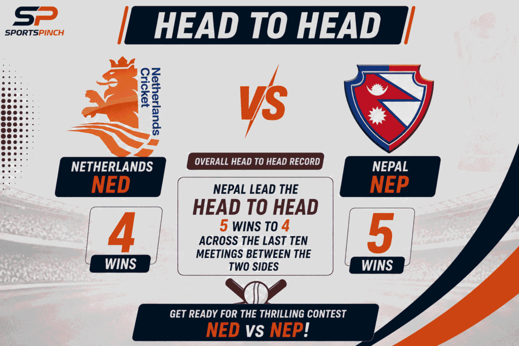 NED vs NEP Head To Head Record