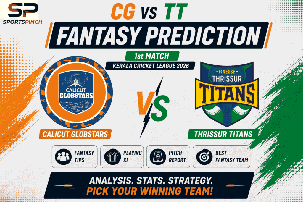 CG vs TT Head to Head Record Calicut Globstars vs Thrissur Titans T20 Record