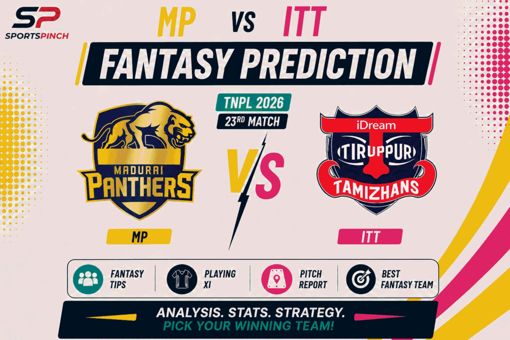 MP vs ITT Head to Head Record Madurai Panthers vs IDream Tiruppur Tamizhans T20 Record