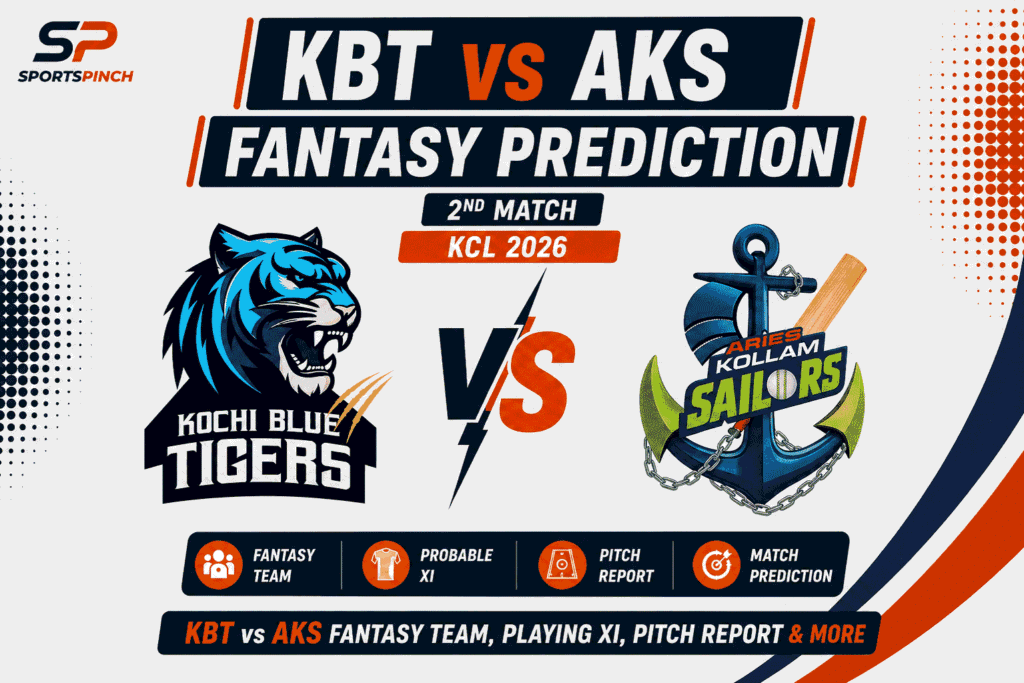 KBT vs AKS Head to Head Record Kochi Blue Tigers vs Aries Kollam Sailors T20 Record