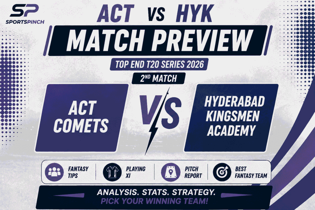 ACT vs HYK Head to Head Record ACT Comets vs Hyderabad Kingsmen Academy T20 Record