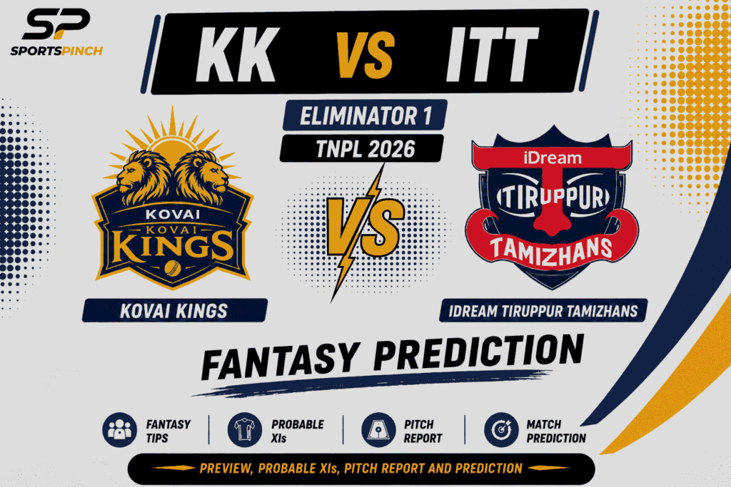 KK vs ITT Head to Head Record Kovai Kings vs IDream Tiruppur Tamizhans T20 Record