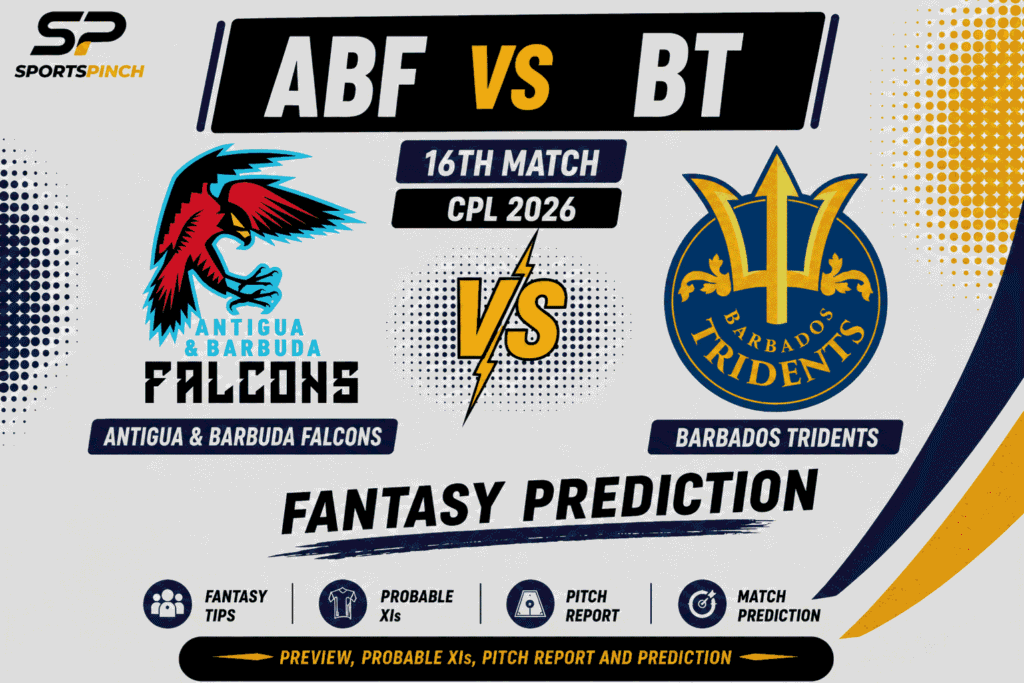 ABF vs BT Head to Head Record Antigua & Barbuda Falcons vs Barbados Tridents T20 Record