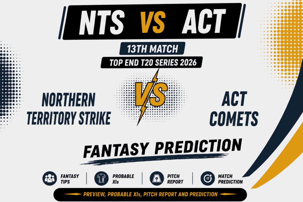 NTS vs ACT Head to Head Record Northern Territory Strike vs ACT Comets T20 Record
