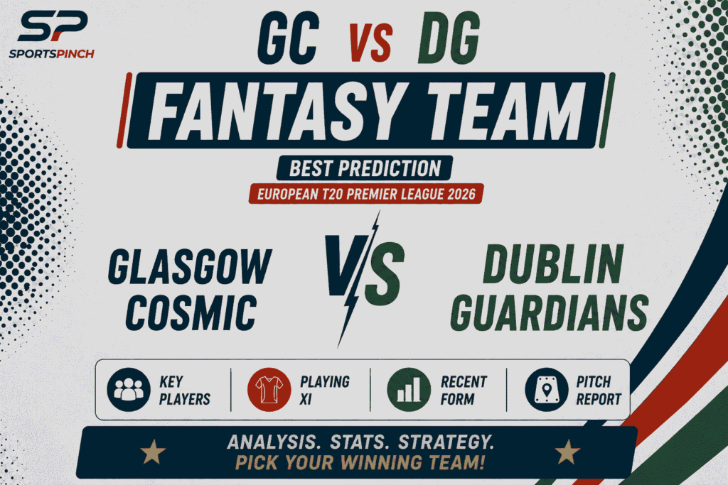 GC vs DG Head to Head Record Glasgow Cosmic vs Dublin Guardians T20 Record