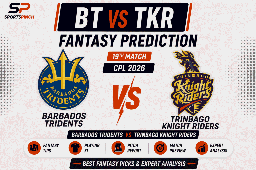 BT vs TKR Head to Head Record Knight Riders vs Barbados Tridents T20 Record