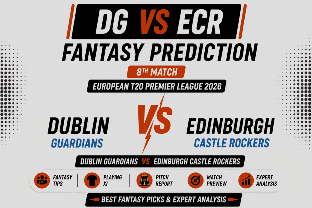 DG vs ECR Head to Head Record Edinburgh Castle Rockers vs Dublin Guardians T20 Record