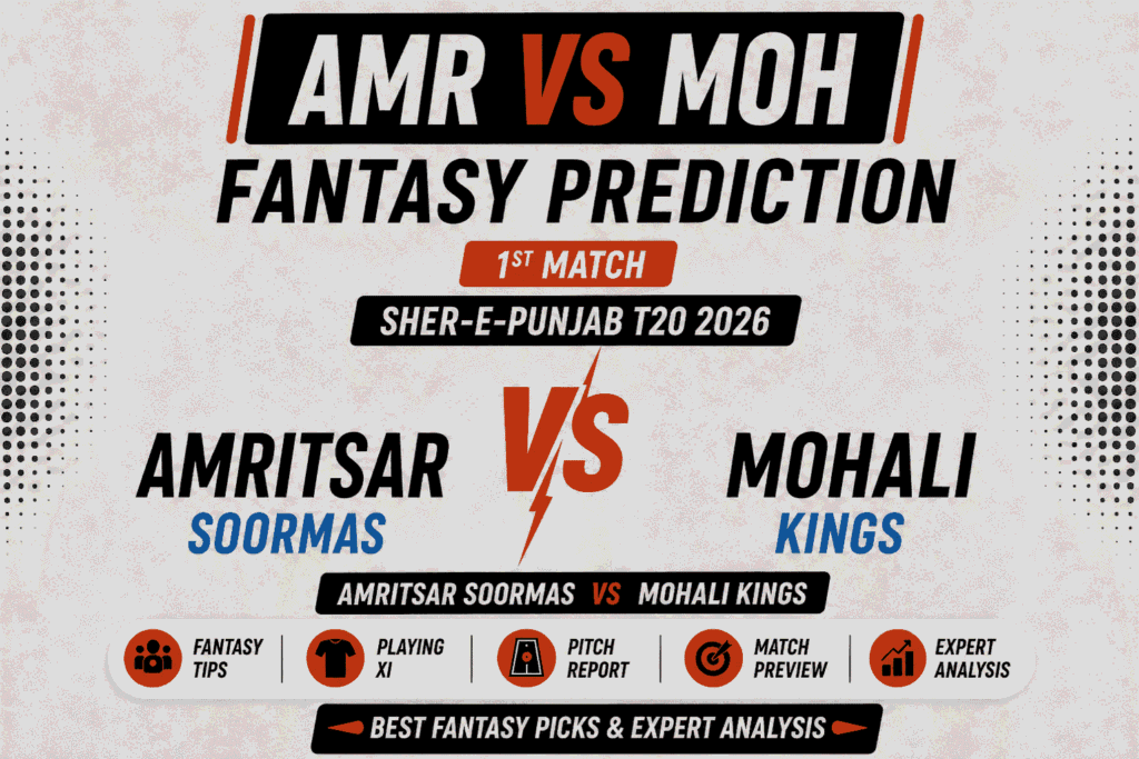 AMR vs MOH Head to Head Record Amritsar Soormas vs Mohali Kings T20 Record
