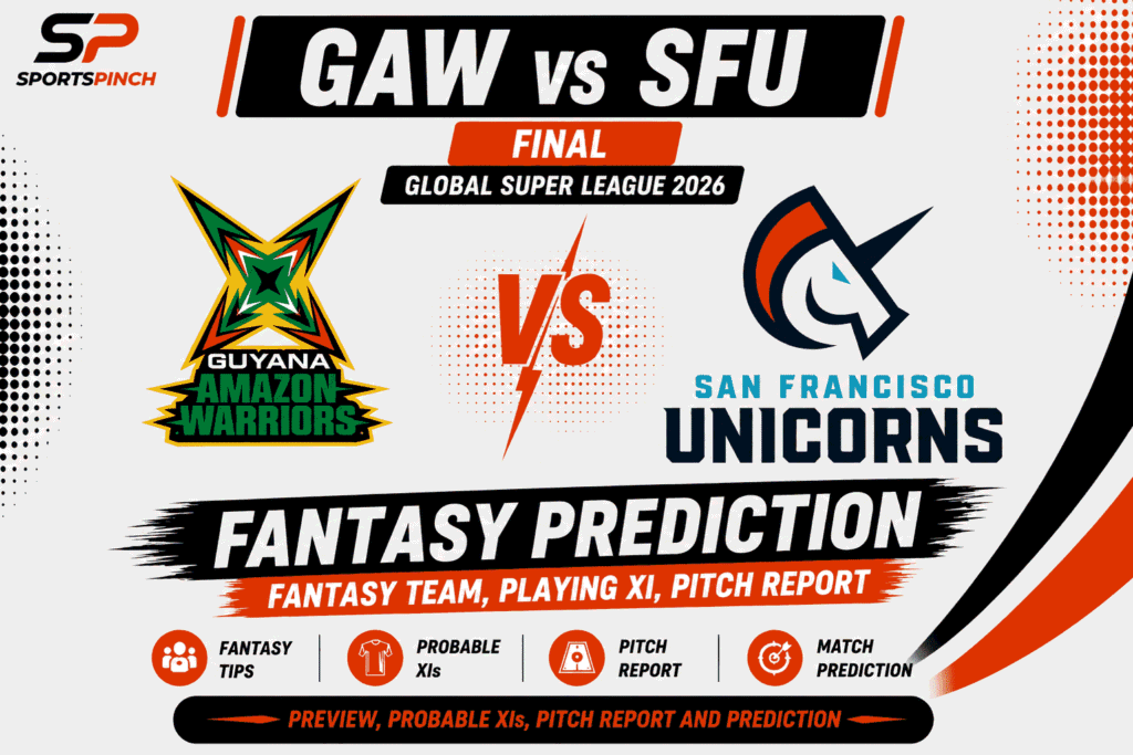 GAW vs SFU Head to Head Record Guyana Amazon Warriors vs San Francisco Unicorns T20 Record