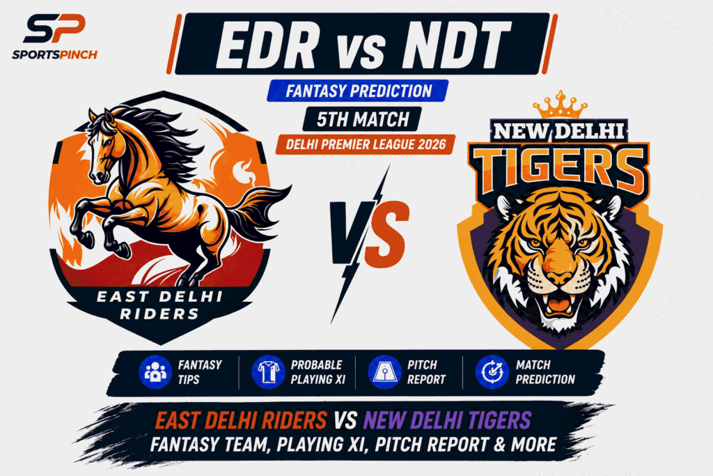 EDR vs NDT Head to Head Record East Delhi Riders vs New Delhi Tigers T20 Record