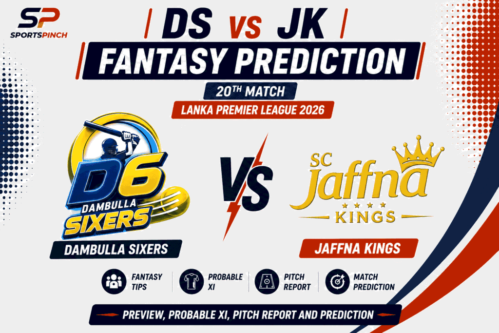 DS vs JK Head to Head Record Dambulla Sixers vs Jaffna Kings T20 Record
