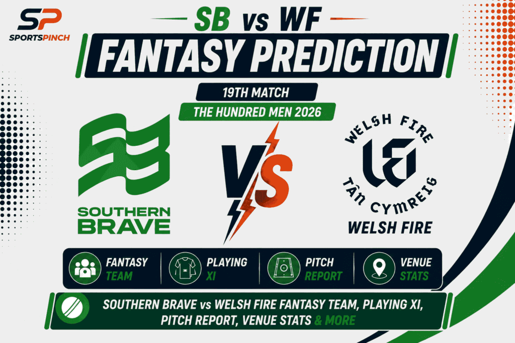 SB vs WF Head to Head Record Southern Brave vs Welsh Fire The Hundred Men Record