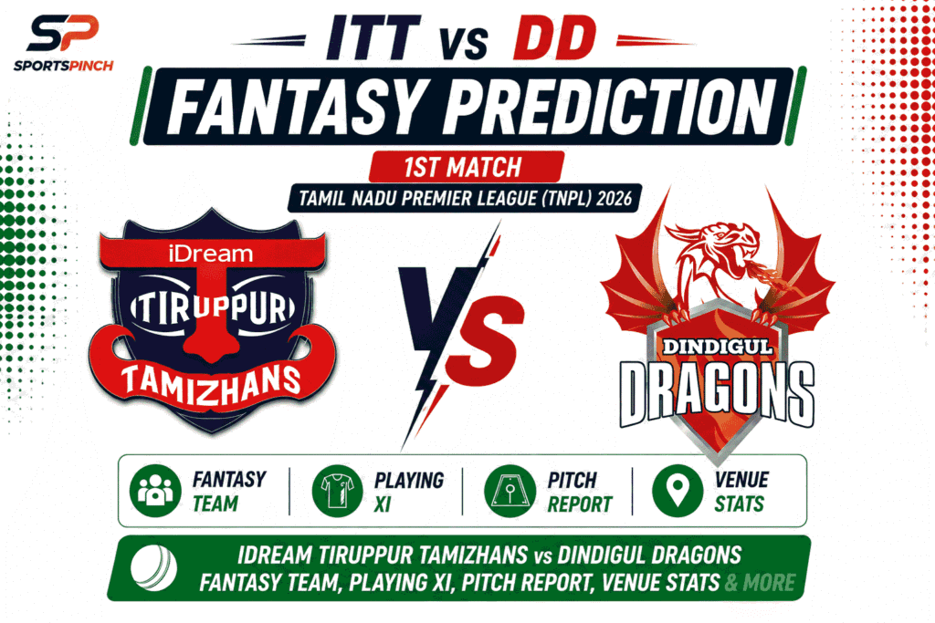 ITT vs DD Head to Head Record IDream Tiruppur Tamizhans vs Dindigul Dragons T20 Record