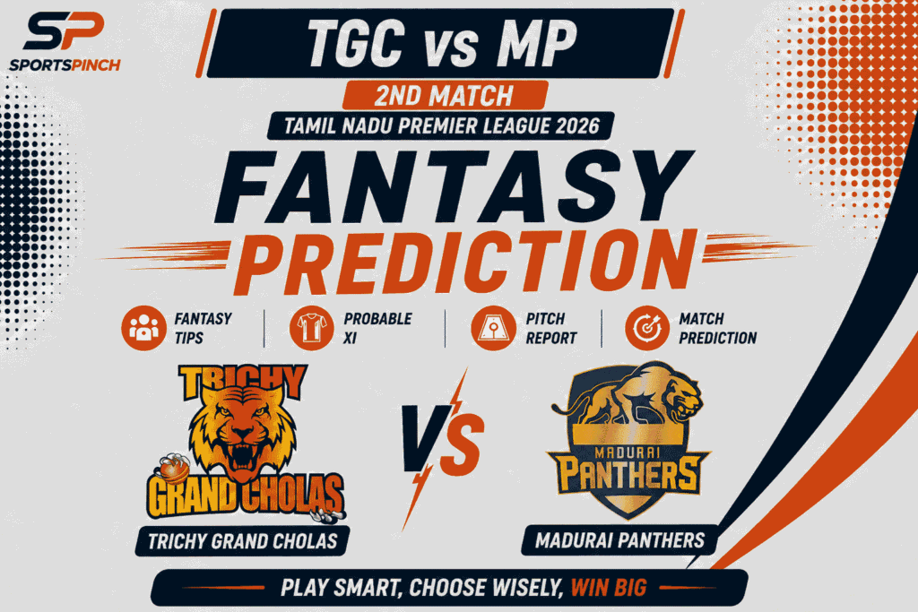 TGC vs MP Head to Head Record Trichy Grand Cholas vs Madurai Panthers T20 Record