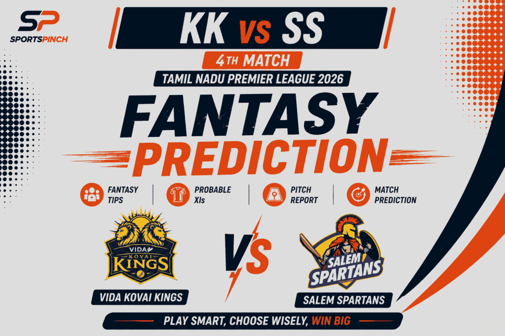 KK vs SS Head to Head Record Vida Kovai Kings vs Salem Spartans T20 Record